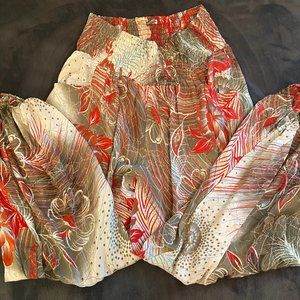 Loose Silk Wide Leg Pants